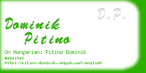 dominik pitino business card